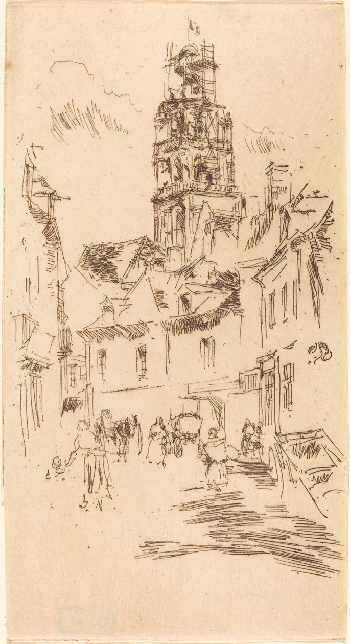 Omvisning i St. Antoine, Loches av James Abbott McNeill Whistler