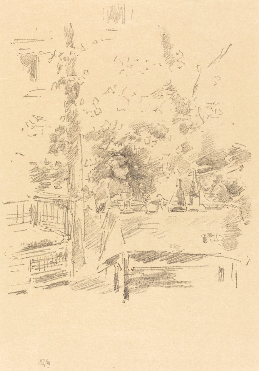 En-til-en i hagen av James Abbott McNeill Whistler