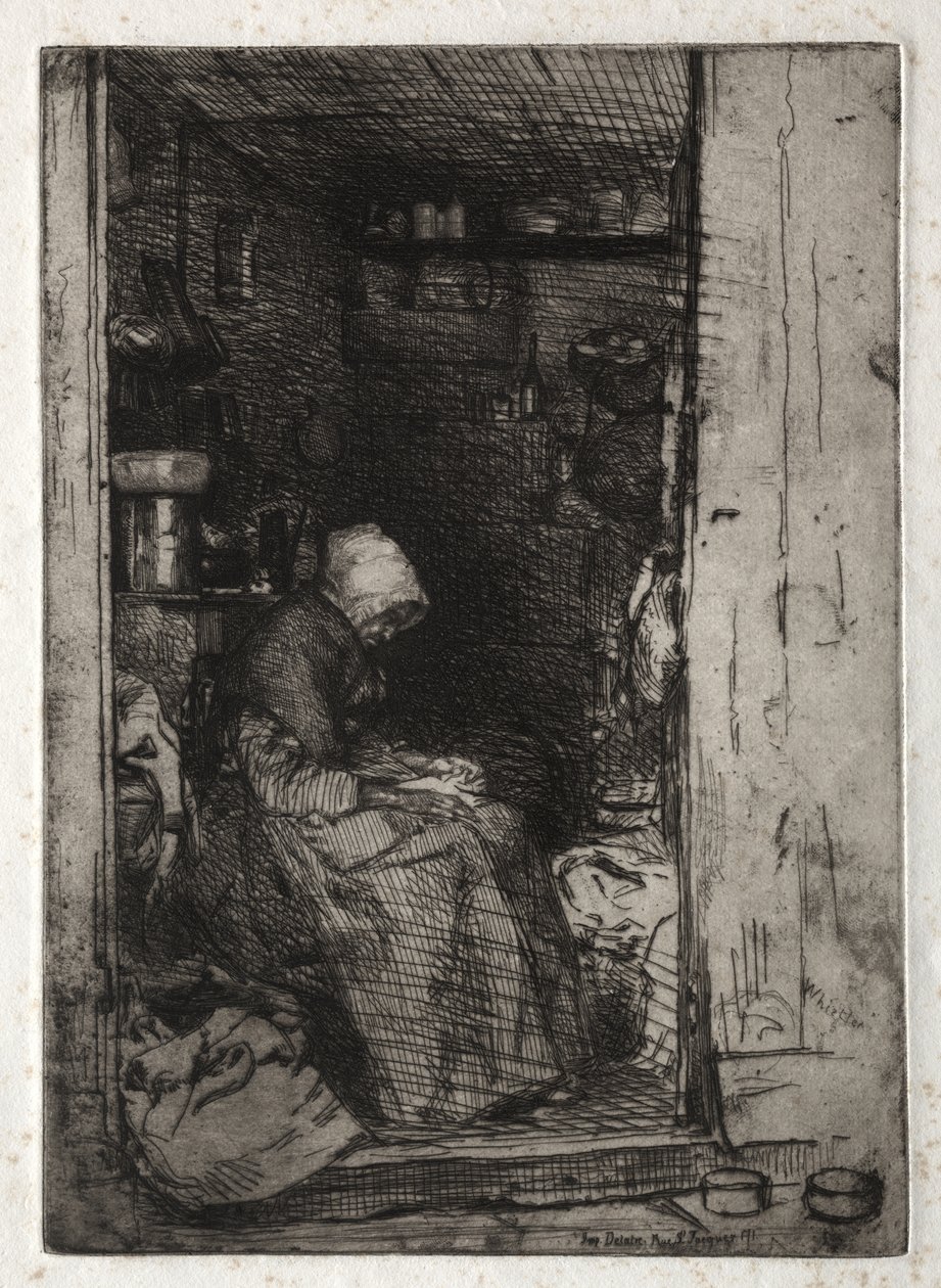 Tolv etsninger etter naturen: La Veille aux Loques av James McNeill Whistler