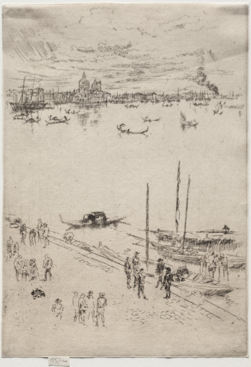 Upright Venice av James McNeill Whistler