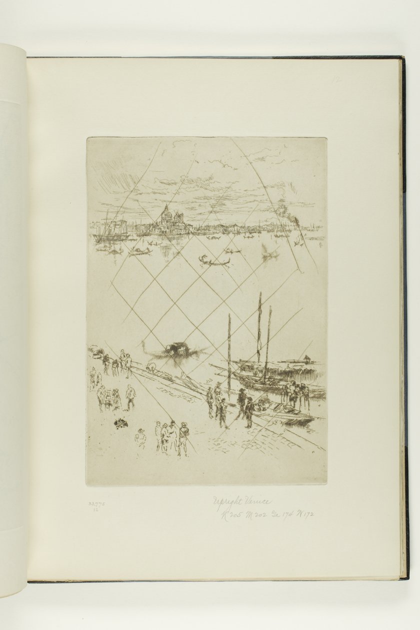 Upright Venice av James McNeill Whistler
