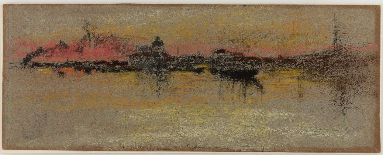 Venezia: Soloppgang på Rialto av James Abbott McNeill Whistler