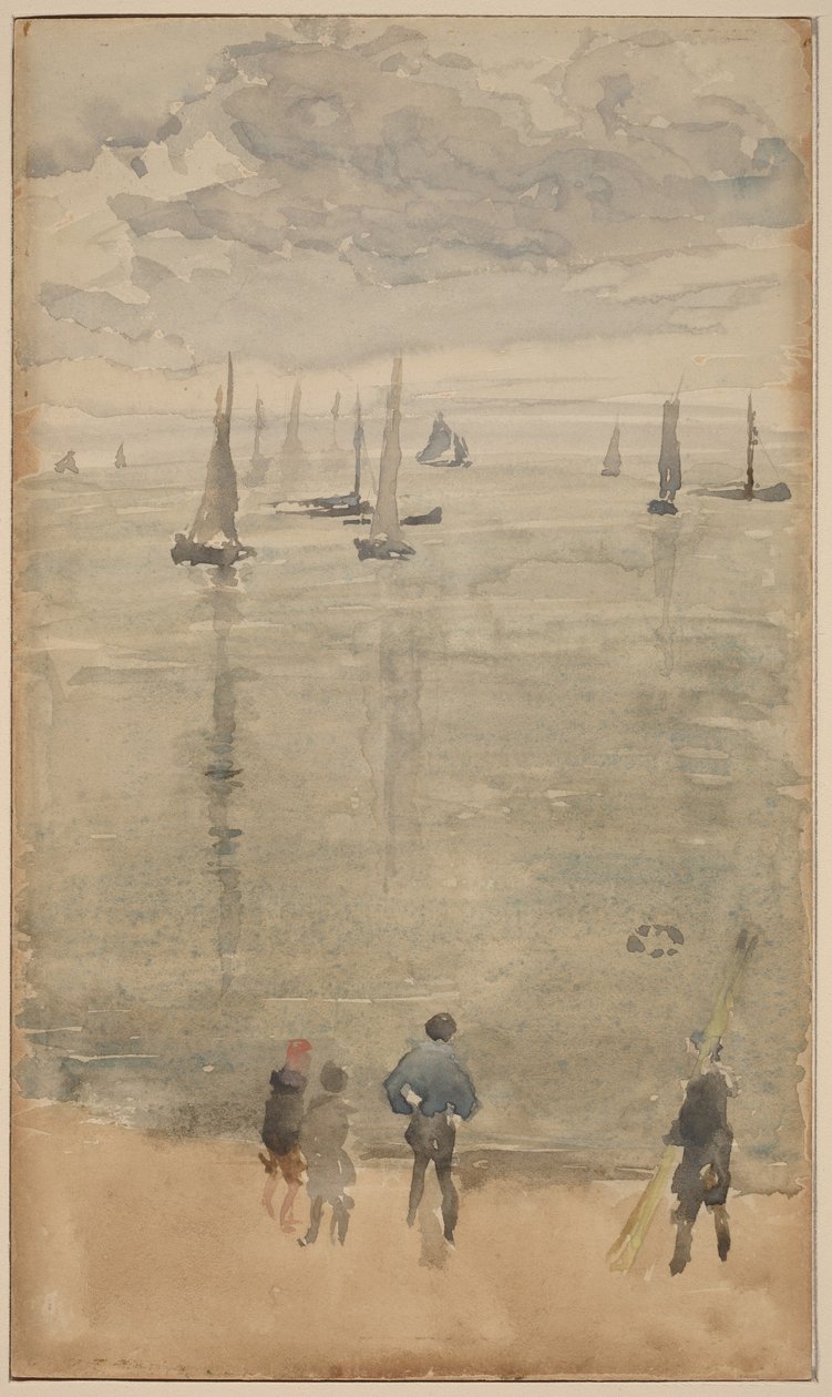 Fiolett [notat?]... Fiskebåtenes tilbakekomst av James McNeill Whistler