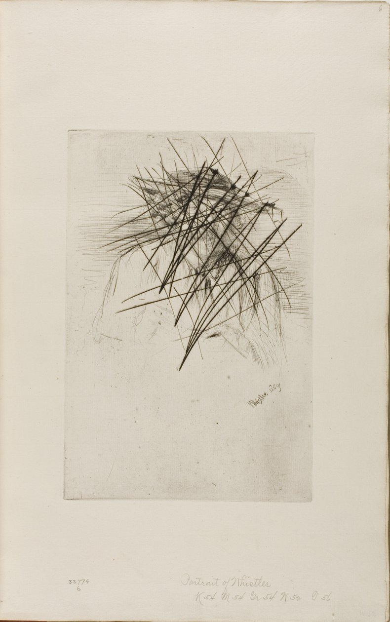 Whistler med hatt av James Abbott McNeill Whistler
