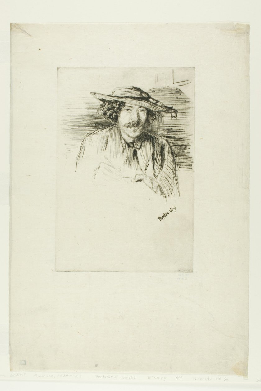 Whistler med hatt av James Abbott McNeill Whistler