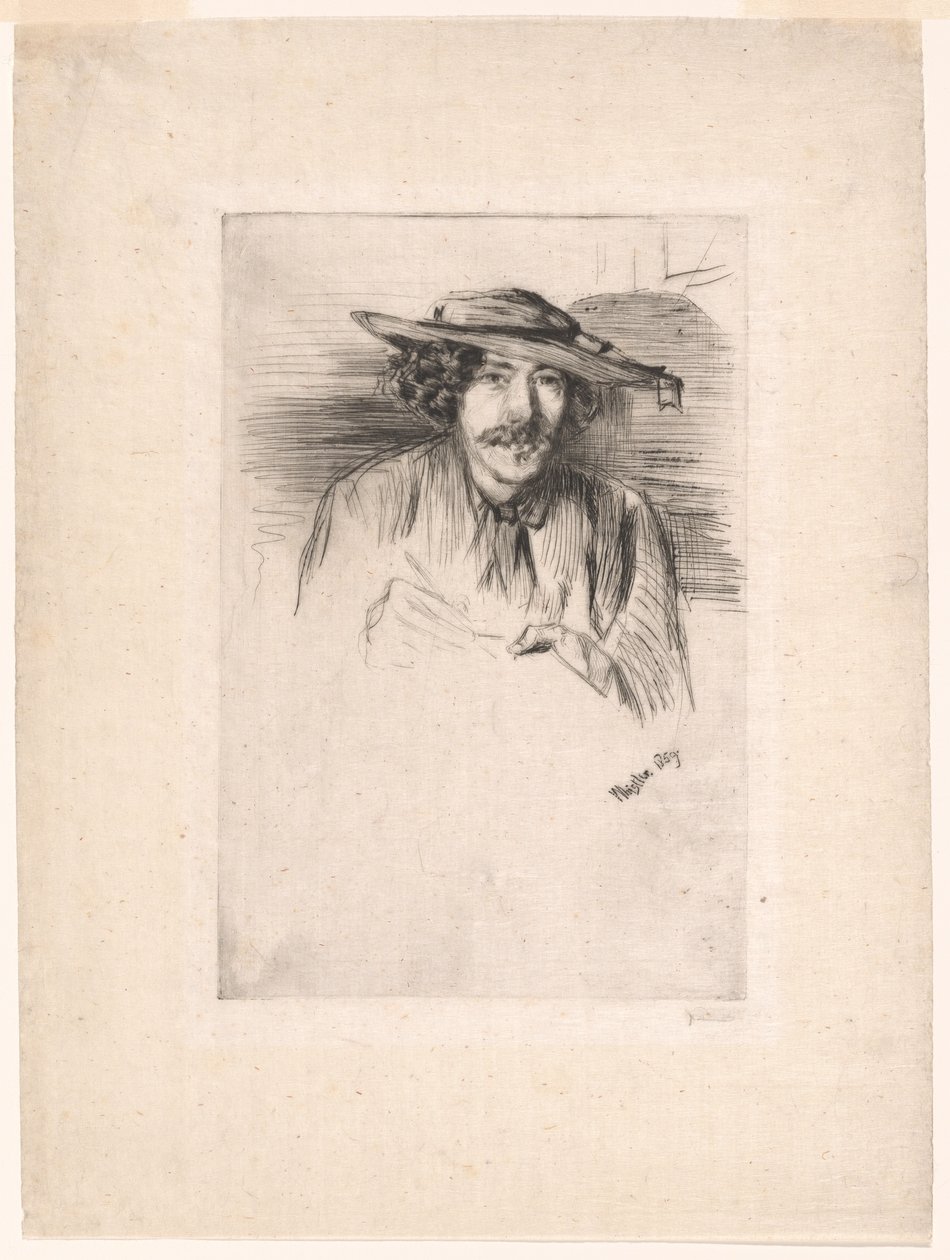 Whistler med hatt av James Abbott McNeill Whistler