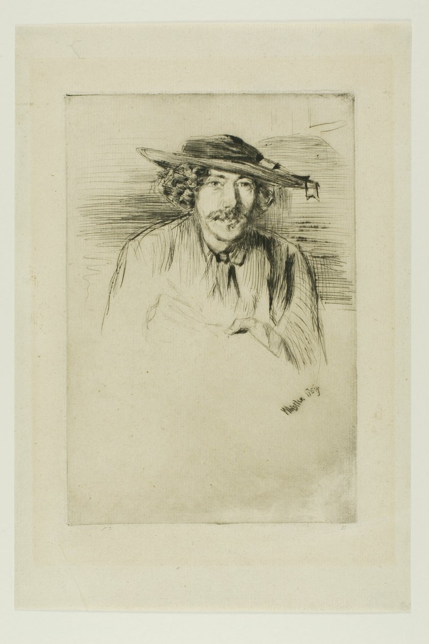 Whistler med hatt av James Abbott McNeill Whistler