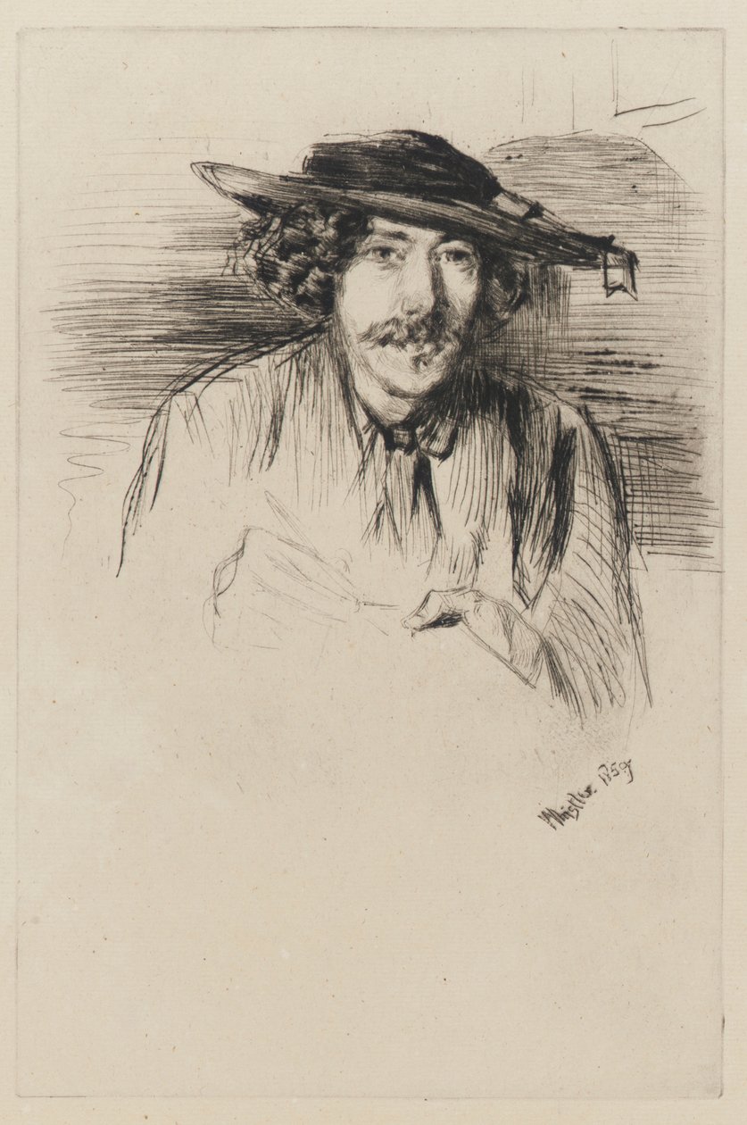 Whistler med hatt av James Abbott McNeill Whistler