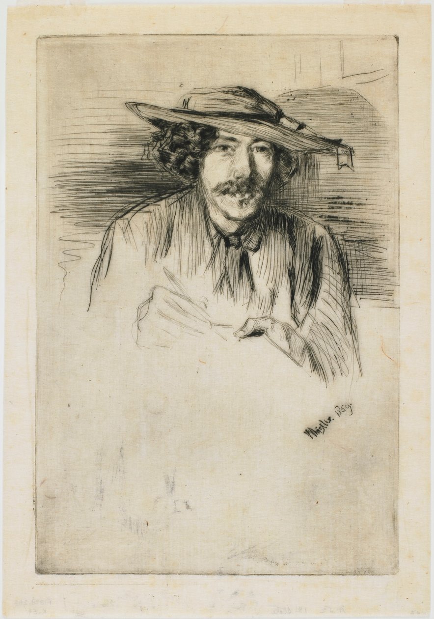 Whistler med hatt av James Abbott McNeill Whistler