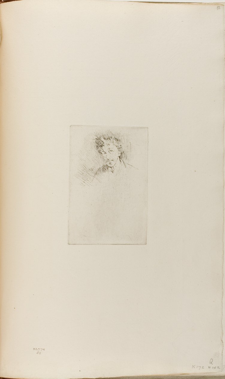 Whistler med White Lock av James Abbott McNeill Whistler