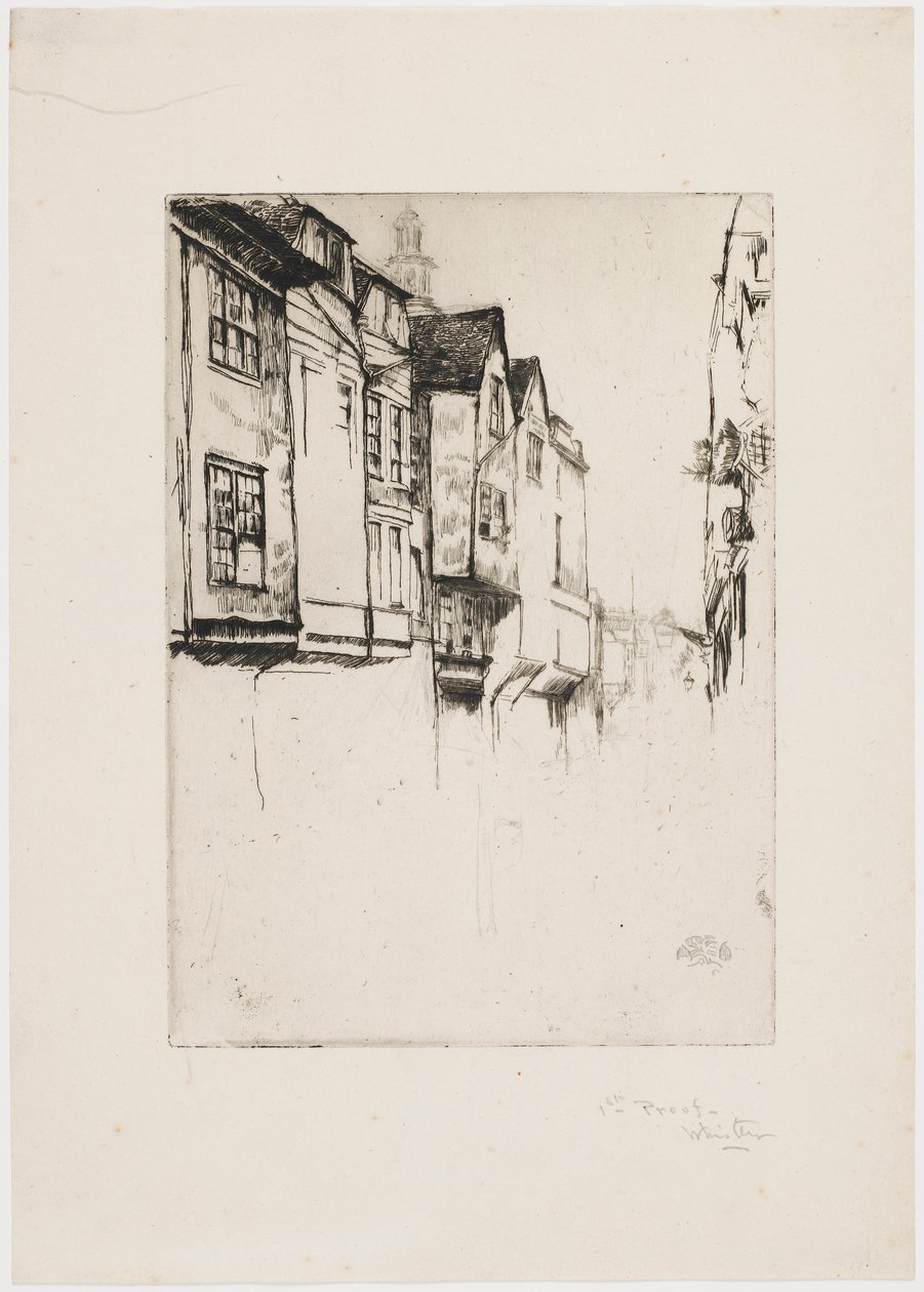 Great Street, London av James Abbott McNeill Whistler