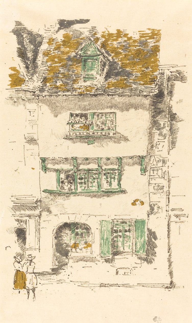 Gult hus, Lannion av James Abbott McNeill Whistler