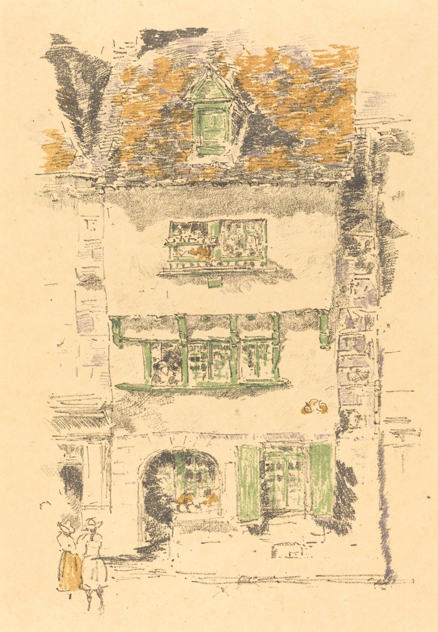 Gult hus, Lannion av James Abbott McNeill Whistler