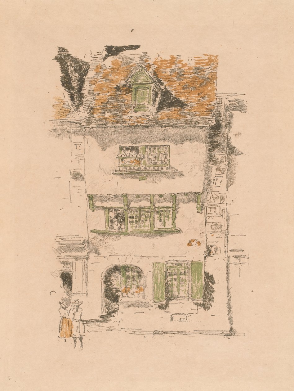 Gult hus, Lannion av James Abbott McNeill Whistler