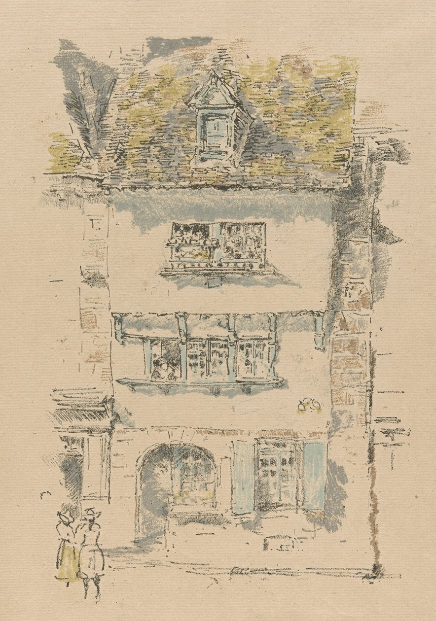 Gult hus, Lannion av James Abbott McNeill Whistler