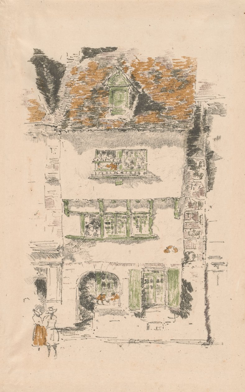 Gult hus, Lannion av James Abbott McNeill Whistler