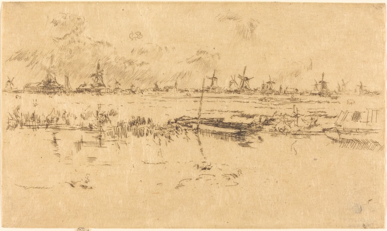 Zaandam av James Abbott McNeill Whistler