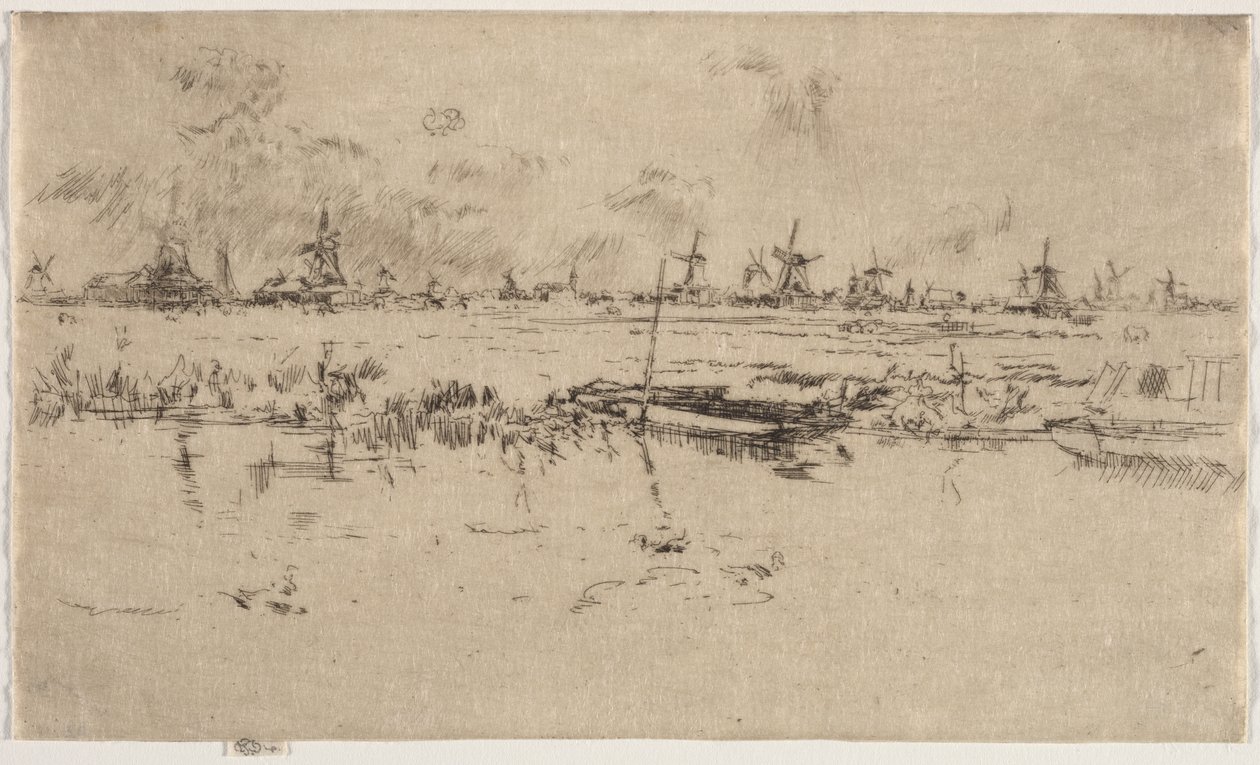 Zaandam av James McNeill Whistler