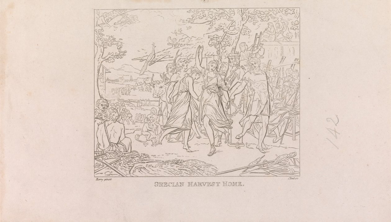 Design for the Great Room of the Society of Arts (4 av 1 ark) av James Mitan