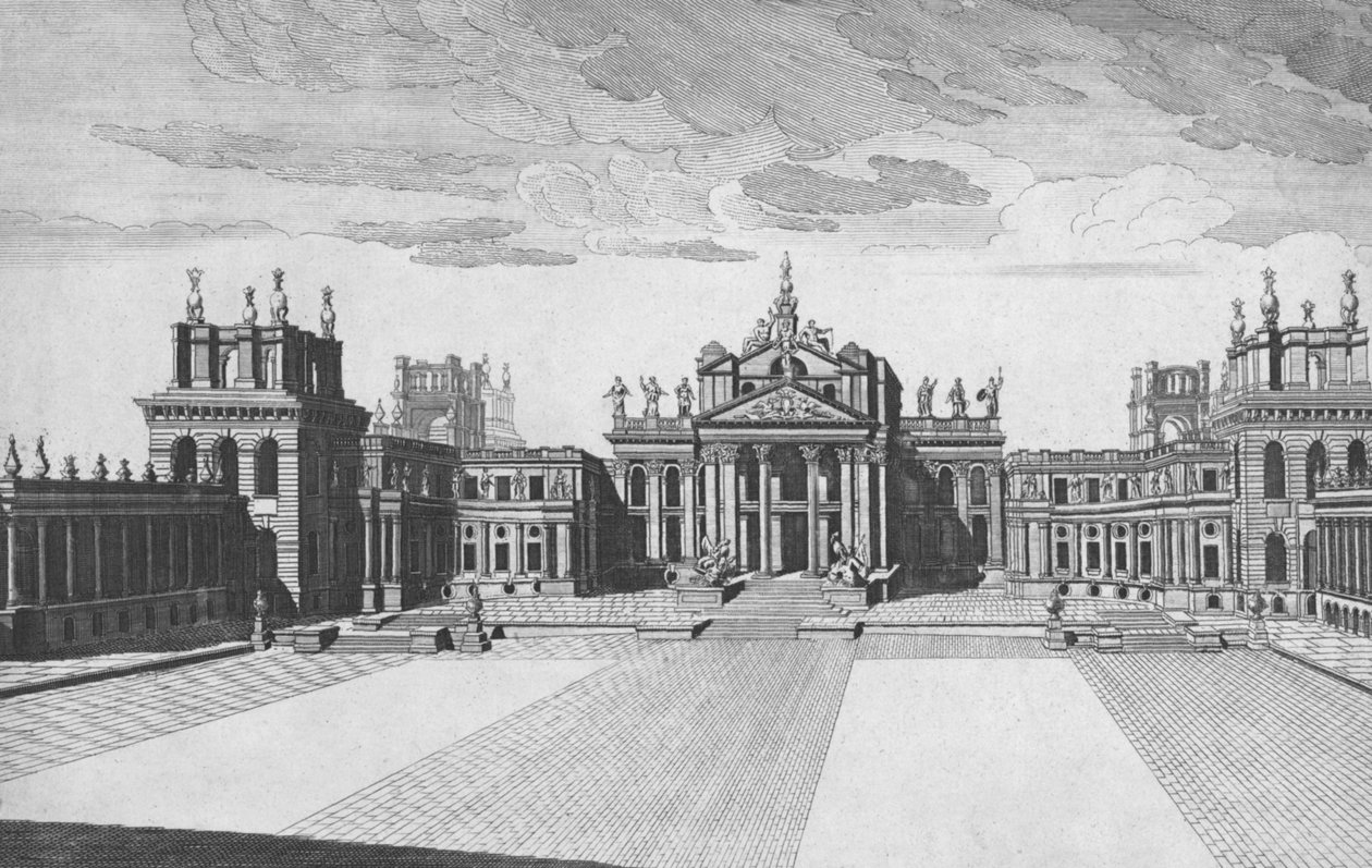 Blenheim Palace, Woodstock, Oxfordshire, midten av 1700-tallet av James Mynde