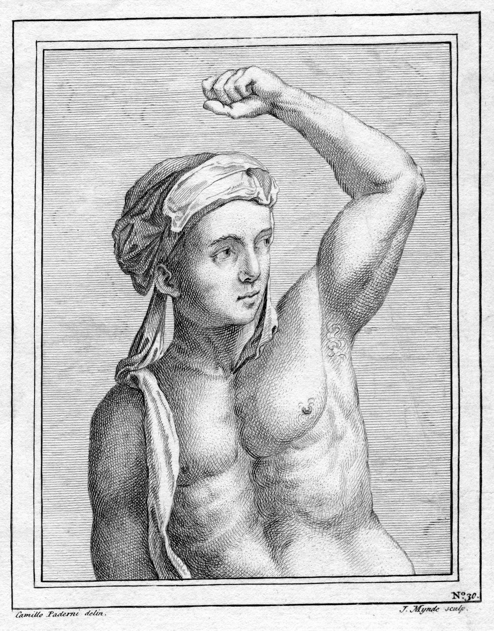 Ukjent portrett, 1700-tallet av James Mynde