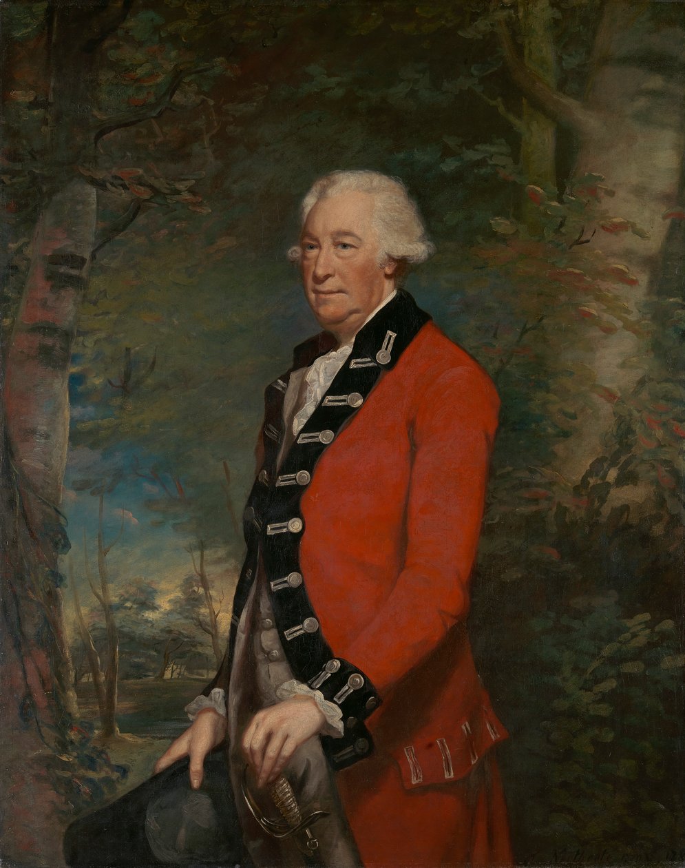 Sir Ralph Milbanke, Bt., i uniformen til Yorkshire (North Riding) Militia av James Northcote
