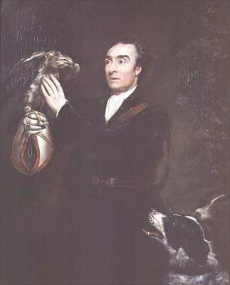 The Falconer, et portrett av kunstnerens bror Samuel Northcote av James Northcote