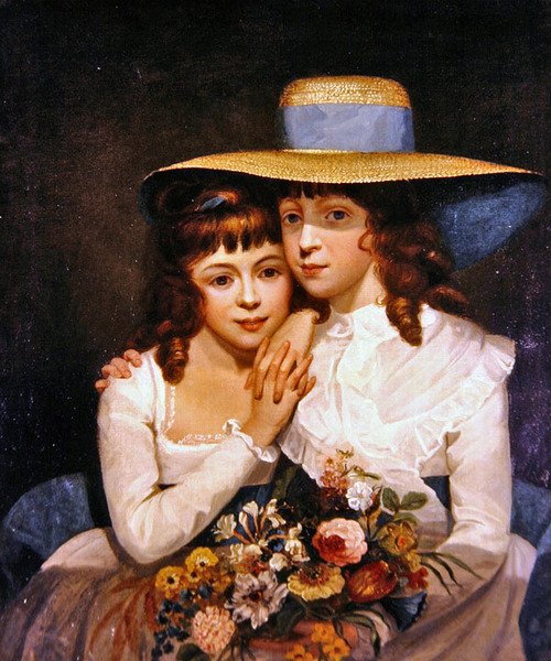 The Leicester Sisters (olje på lerret) av James Northcote