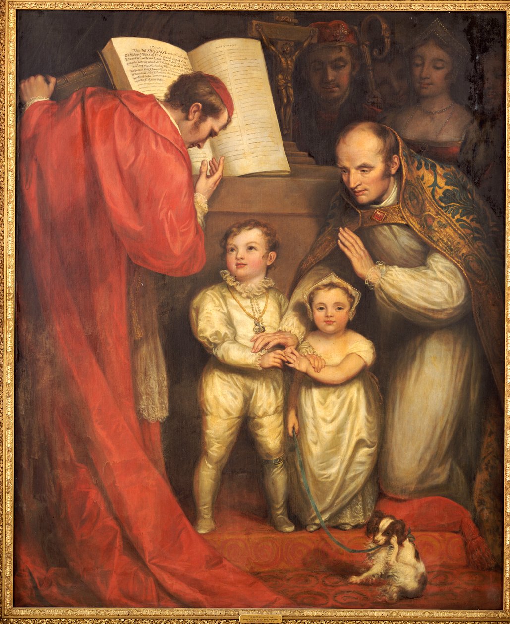 Ekteskapet til Richard av Shrewsbury, hertugen av York, med Lady Anne Mowbray, 1820 av James Northcote