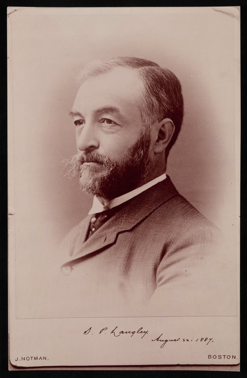 Portrett av Samuel Pierpont Langley 1834-1906, 22. august 1887. av James Notman