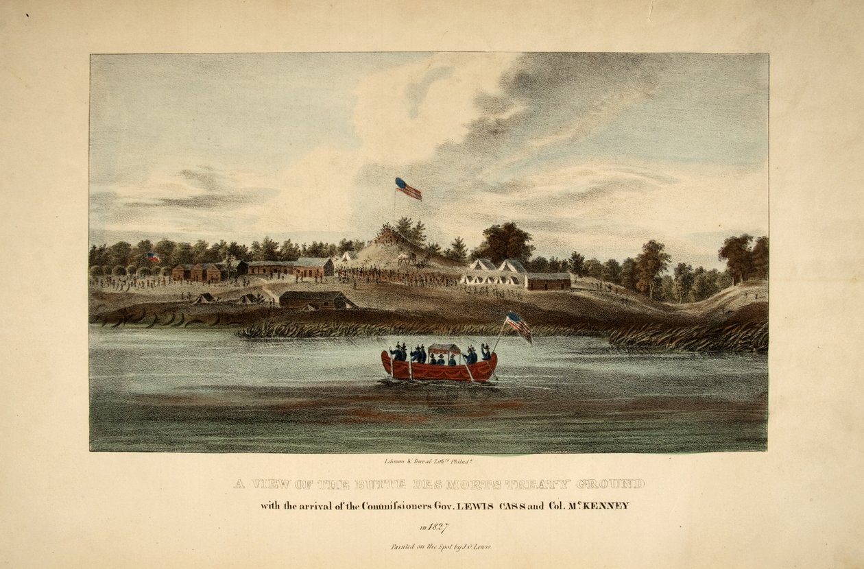En utsikt over Butte Des Morts Treaty Ground av James Otto Lewis