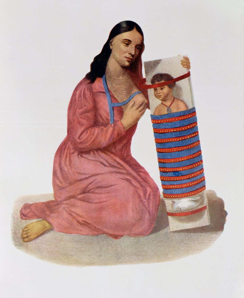 Chippeway Mother and Child, 1826, illustrasjon fra 