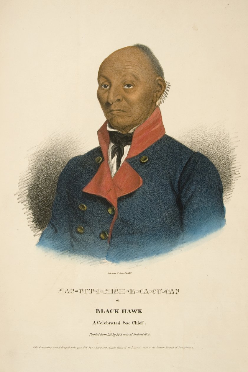 Mac-cut-i-mish-e-ca-cu-cac eller Black Hawk av James Otto Lewis