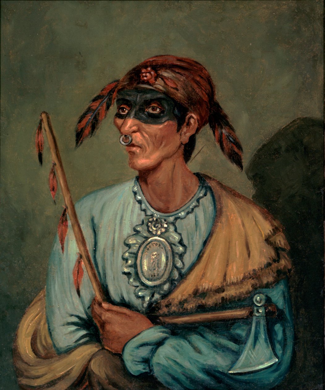 Portrett av Me-No-Quet, 1827 av James Otto Lewis