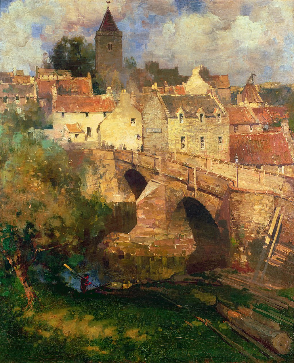 En landsby i East Linton, Haddington av James Paterson