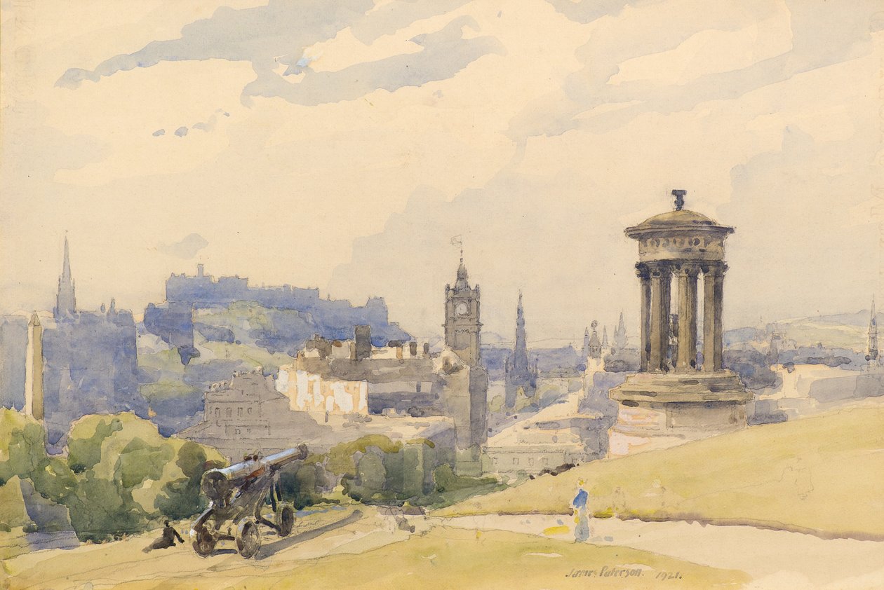 Edinburgh fra Calton Hill av James Paterson