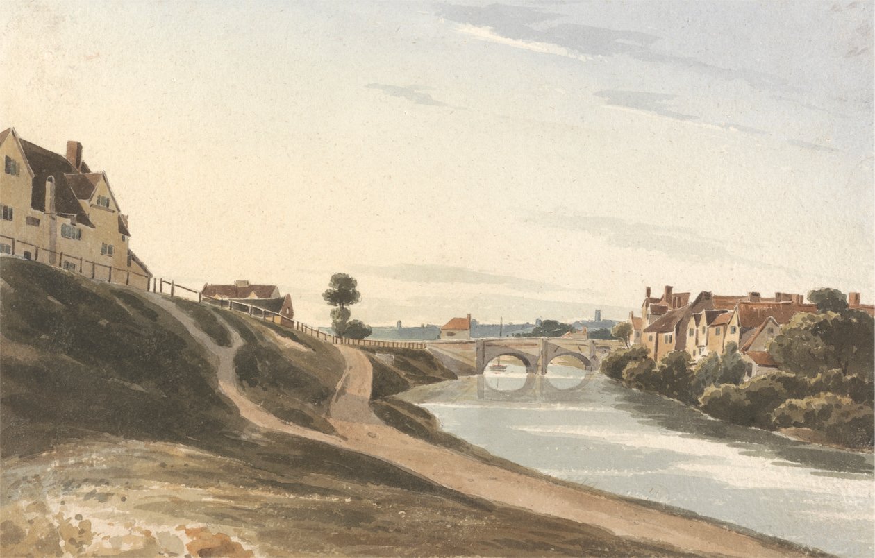 Bishop's Bridge, Norwich av James Pattison Cockburn