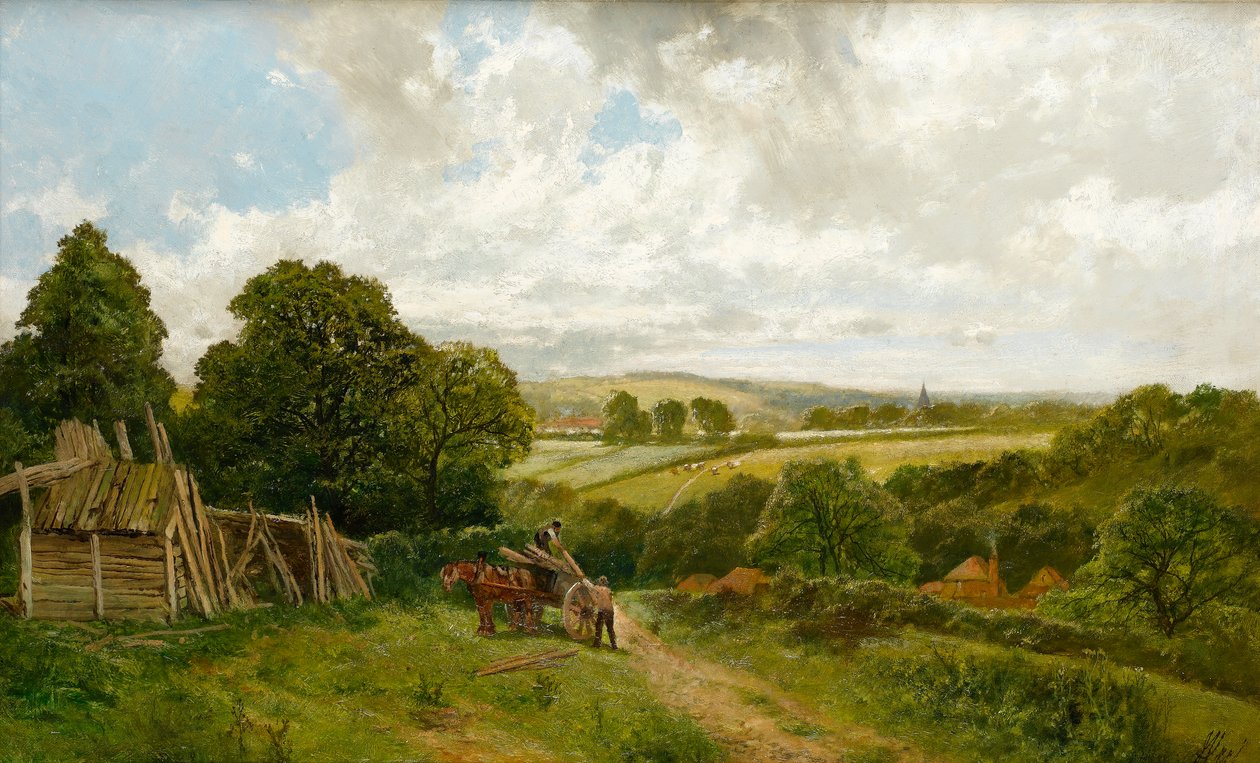 Kanalen ved Old Basing, Hampshire av James Peel