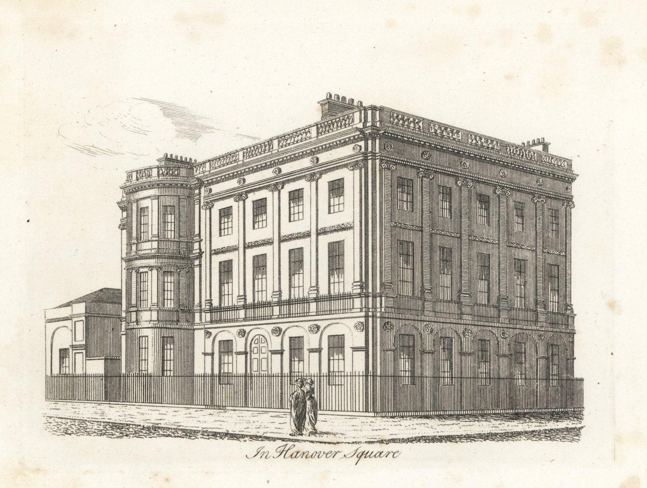 Harewood House, Hanover Square, London av James Peller Malcolm