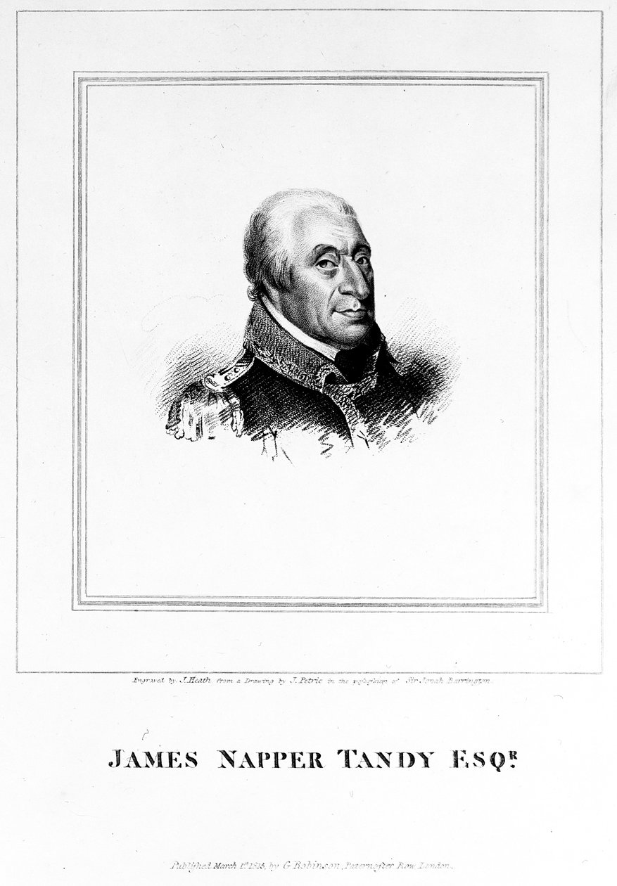 James Napper Tandy, gravert av James Heath, 1815 av James Petrie