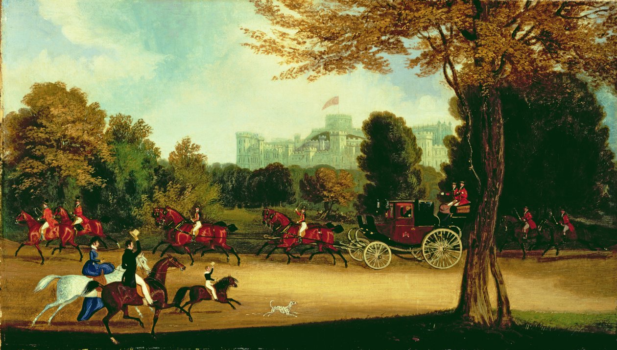 William IV kjører i Windsor Park av James Pollard