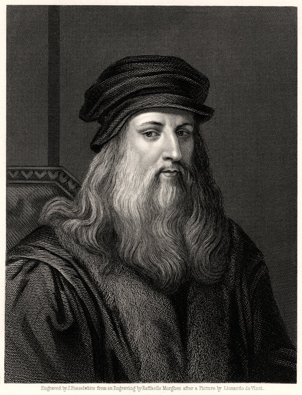 Leonardo da Vinci, 1800-tallet av James Posselwhite