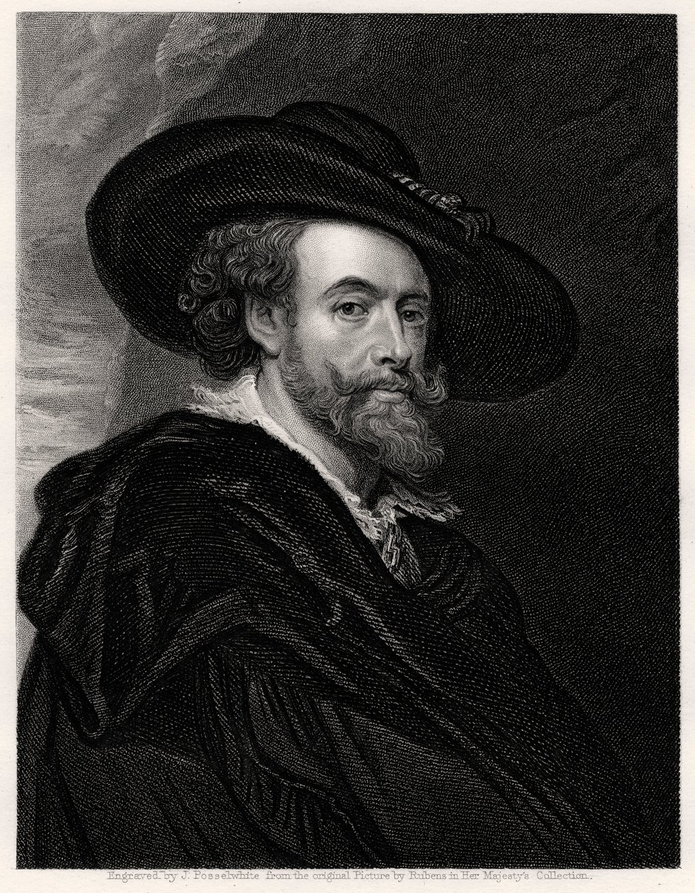 Peter Paul Rubens, flamsk kunstner, 1800-tallet av James Posselwhite