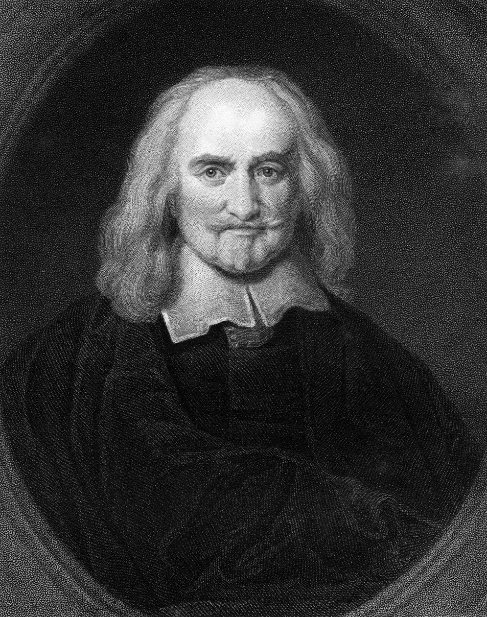 Thomas Hobbes, engelsk filosof fra 1600-tallet, 1836. av James Posselwhite