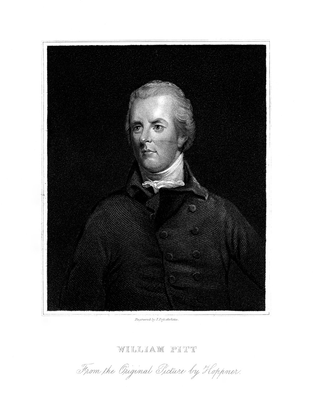 William Pitt den yngre , britisk politiker, 1800-tallet. av James Posselwhite