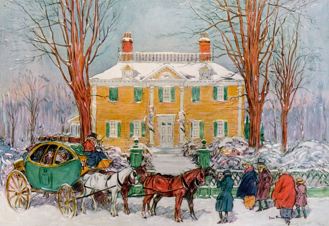 Longfellow House, Cambridge, Massachusetts, USA, ca. 1700-tallet 1921. av James Preston