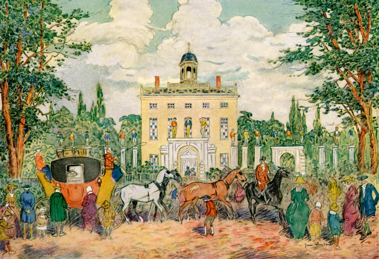 Timothy Dexter House, Newburyport, Massachusetts, USA, 1700-tallet 1921. av James Preston