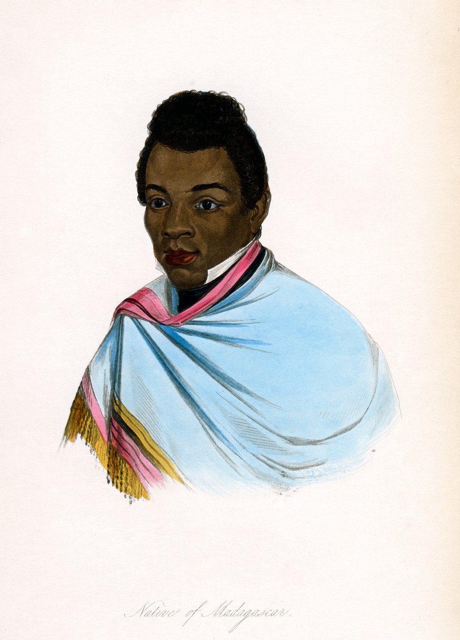 Innfødt fra Madagaskar, ca 1850. av James Prichard