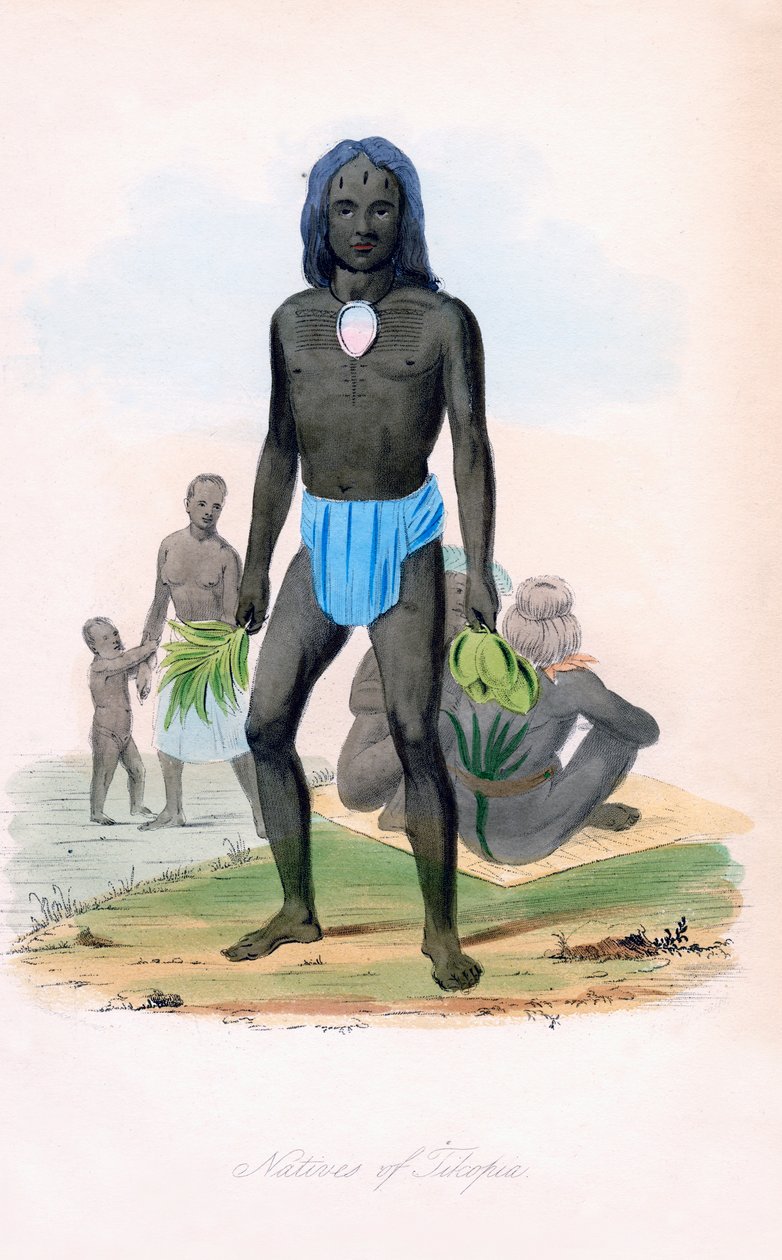 Innfødte i Tilcopia, c1850. av James Prichard