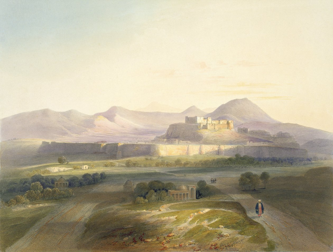 By og citadell av Ghuznee, plate 18 fra 